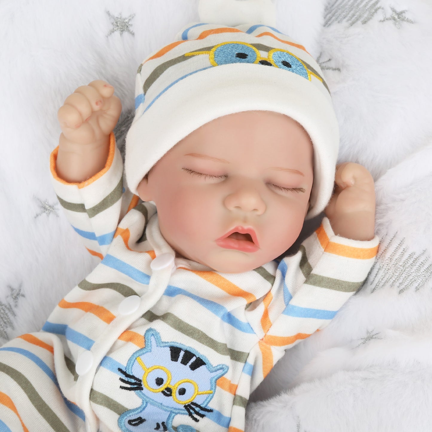 12'' WOOROY Reborn Realistic Baby Doll Lucas with Full Vinyl Body, Birthday & Christmas Gift for Kids Age 3+