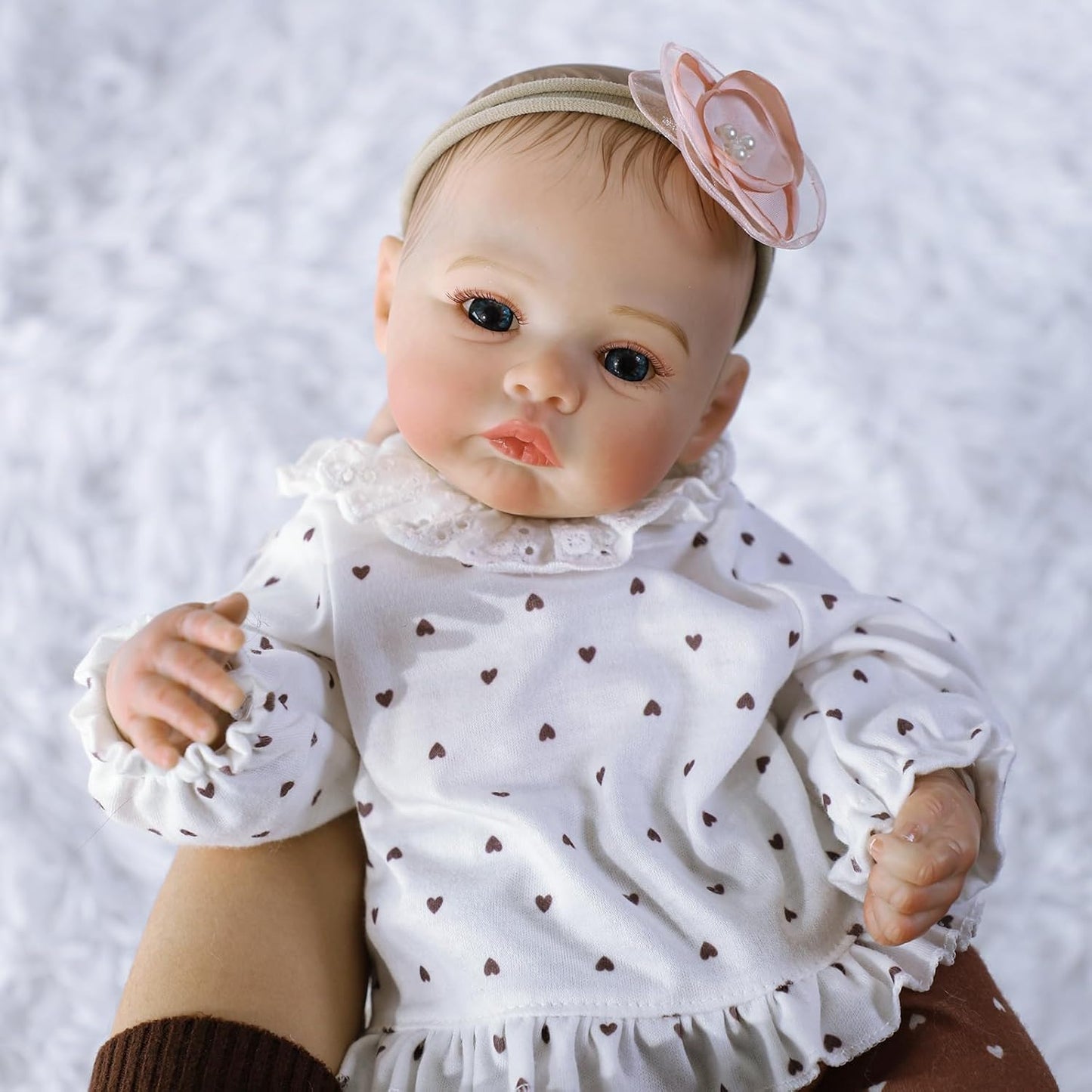 WOOROY Reborn Baby Dolls - 18 Inch Realistic Baby Doll Lifelike Full Baby Boy Real Life Baby Doll with Soft Vinyl Body can Swimming with Accessories Gifts for Kids 3+ (Copy)
