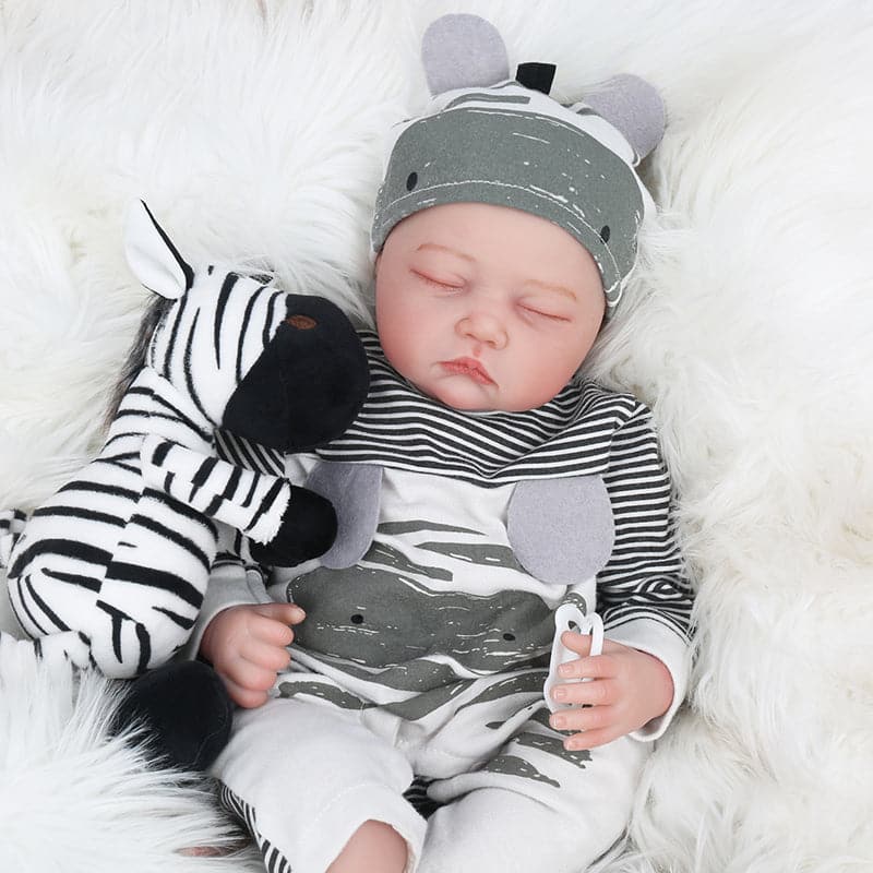 Zebra Bodysuit 22'' Realistic Baby Doll- Austin
