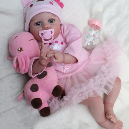 Pink Crown Romper Set 18'' Realistic Baby Doll - Mollie
