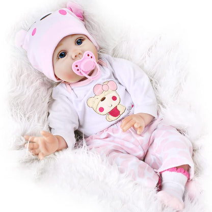 Newborn Puppy Snap Bodysuit 16'' Realistic Baby Doll - Lucy