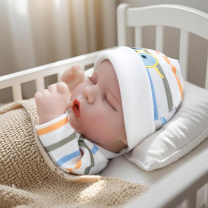 12'' WOOROY Reborn Realistic Baby Doll Lucas with Full Vinyl Body, Birthday & Christmas Gift for Kids Age 3+