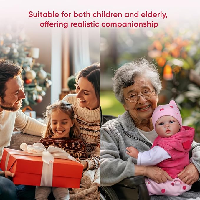 Pink Dot Deer Bodysuit 22'' Realistic Baby Doll - Lucy