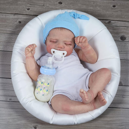 Realistic Reborn Baby Dolls Boy Pascale - 18 Inch Newborn Sleeping Baby Dolls, Lifelike Reborn Baby Dolls with Weighted Soft Cloth Body Birthday Gift Toy for Age 3+