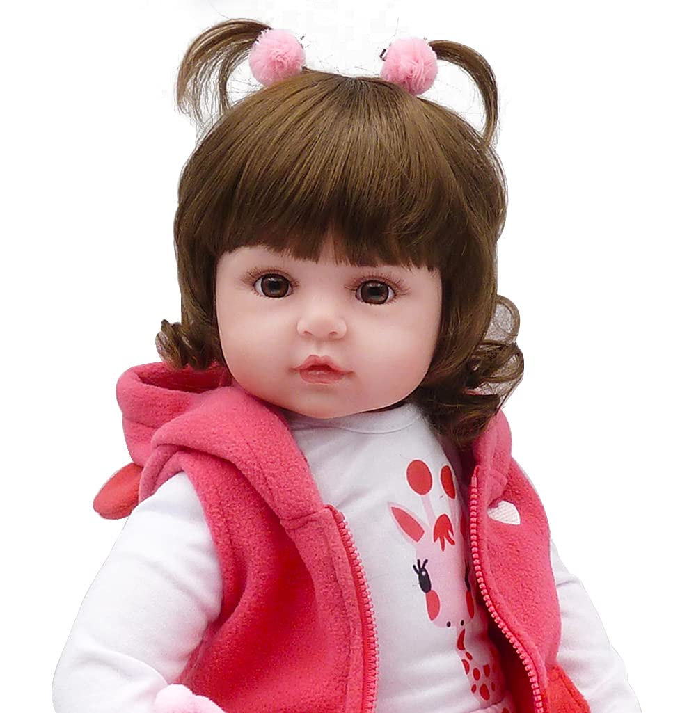 Pink Dot Deer Bodysuit 18'' Realistic Baby Doll - Hedy