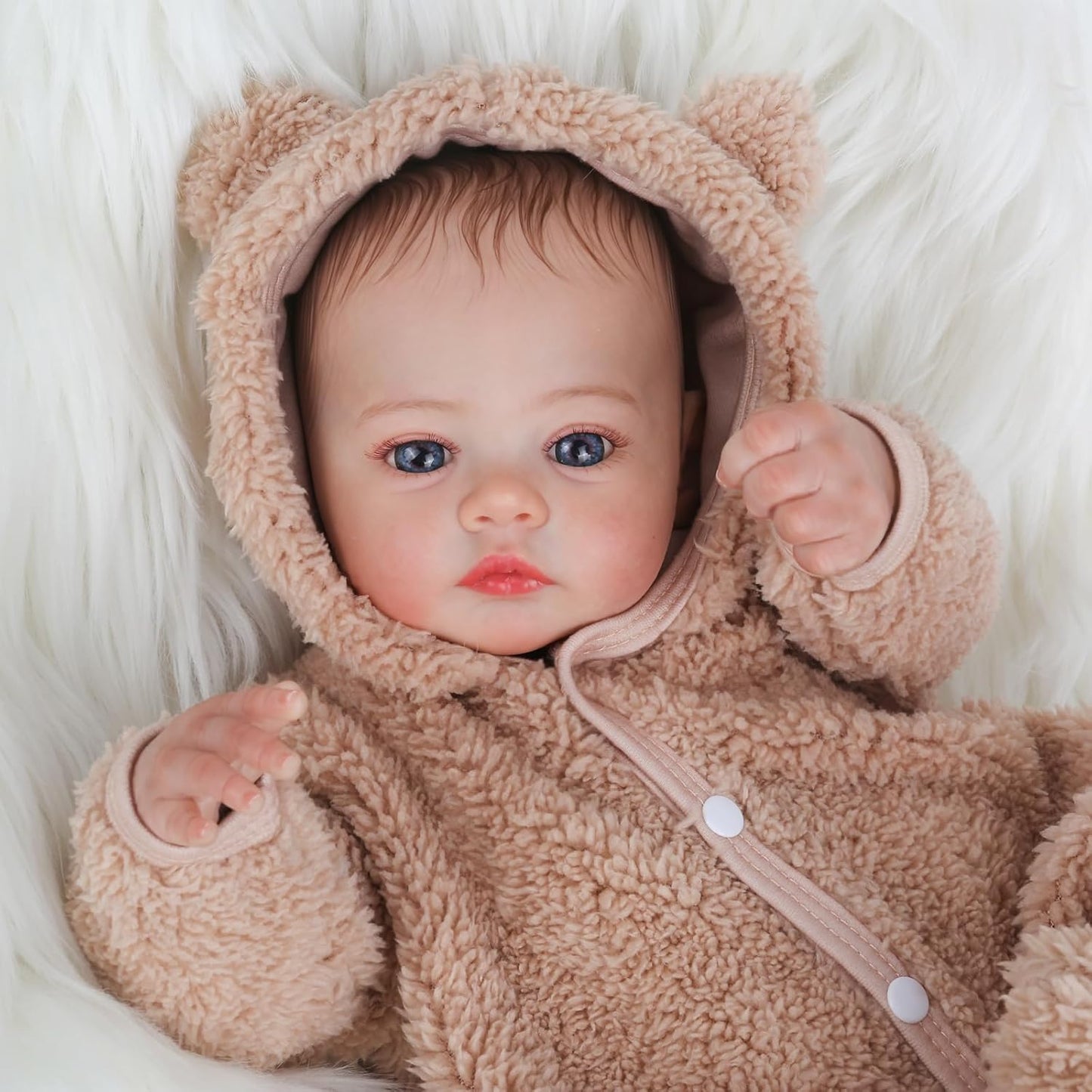 WOOROY Reborn Baby Dolls - 18 Inch Realistic Baby Doll Lifelike Full Baby Boy Real Life Baby Doll with Soft Vinyl Body can Swimming with Accessories Gifts for Kids 3+