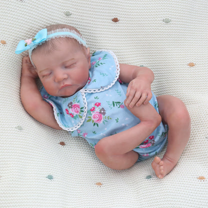 Blue Flower Romper 18'' Realistic Baby Doll - Levi