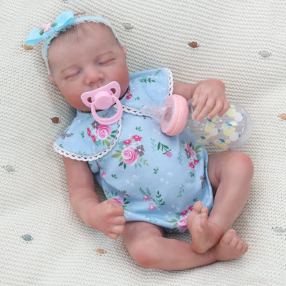 Blue Flower Romper 18'' Realistic Baby Doll - Levi