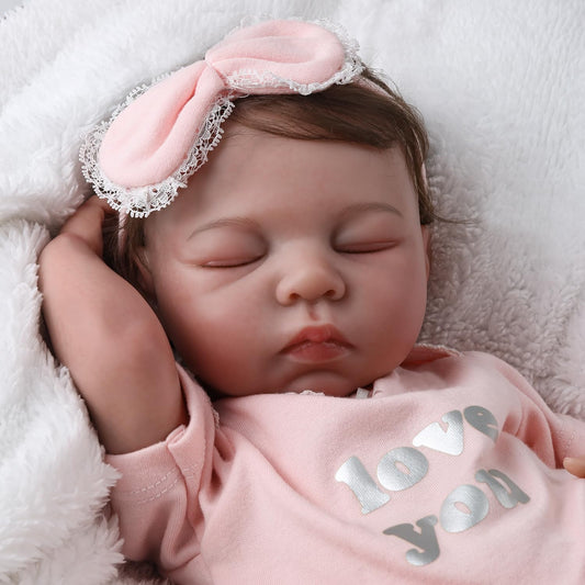 Pink Romper 19'' Realistic Baby Doll - Fay