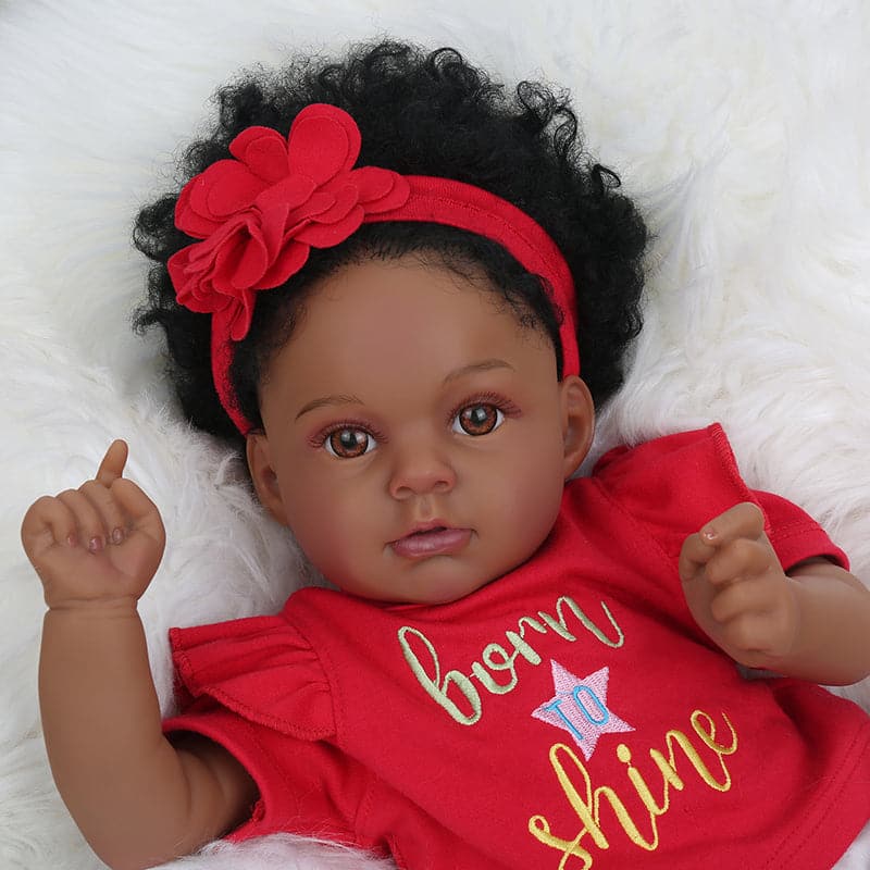 Kaydora 20 Black African American Realistic Lifelike Reborn Baby Doll Nala Wooroy