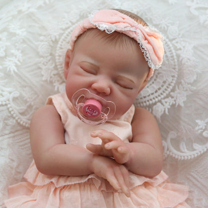 Pink Ruffle Romper 20'' Realistic Baby Doll - August