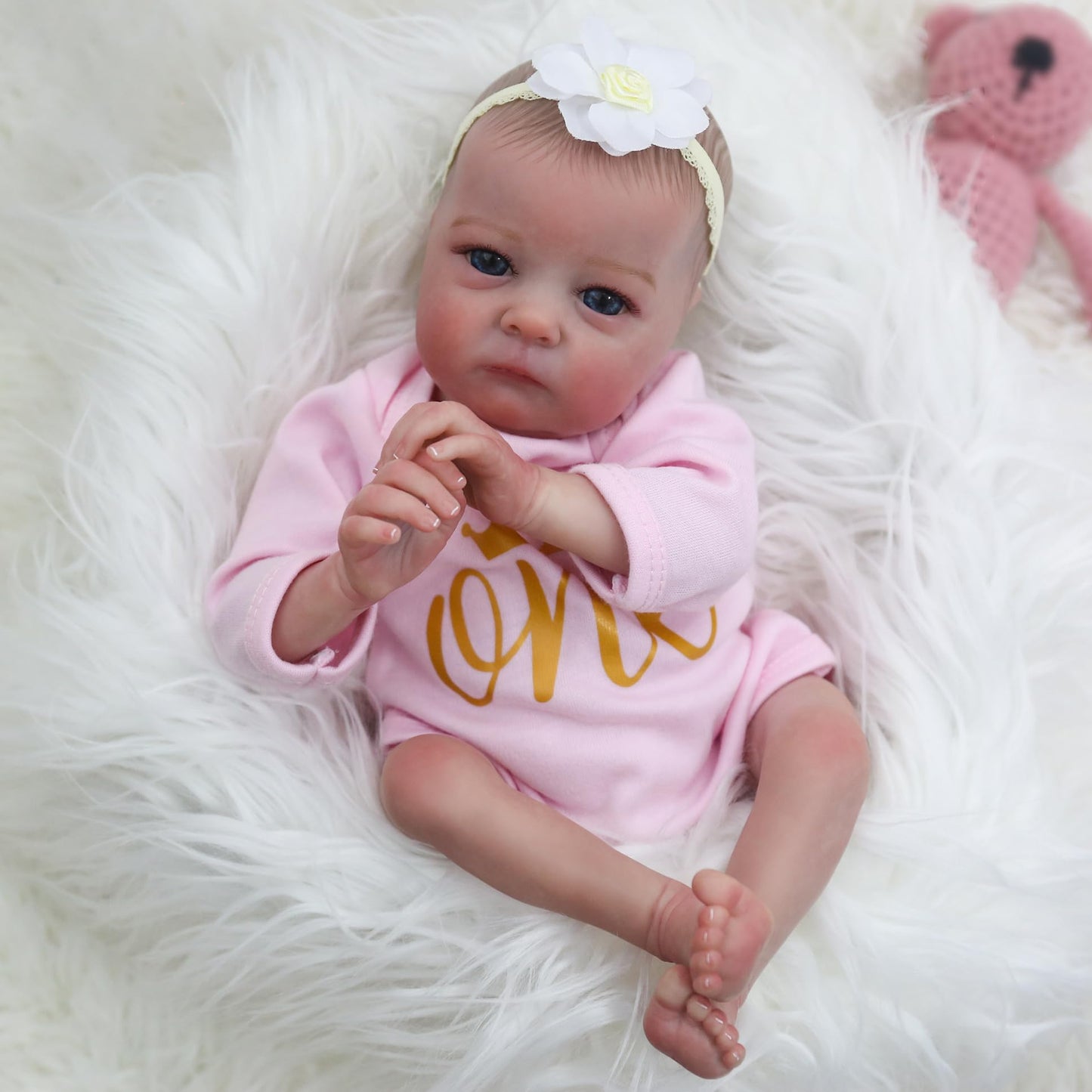 Pink Romper 16'' Realistic Baby Doll - Ada