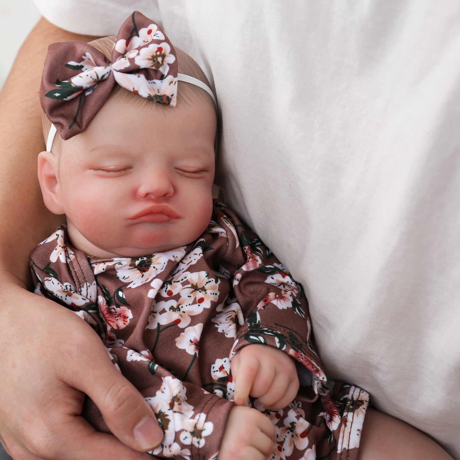 Brown Flower Romper 20 Realistic Baby Doll Ambe Wooroy