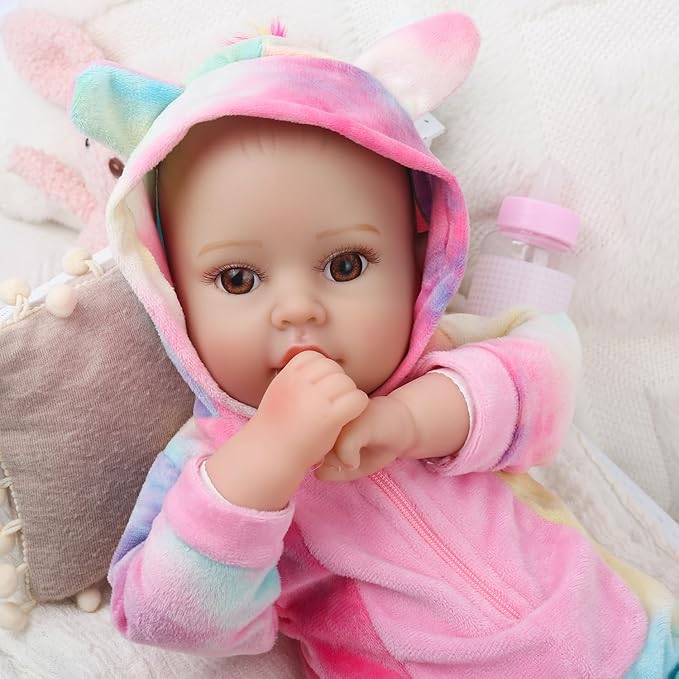 Lifelike Baby Dolls Girl, 18 inch Large Realistic Sweet Soft Body Baby Doll Real Life Baby Dolls Girl, with Accessories Gift for Kids Age 3 4 5 6 7 8+