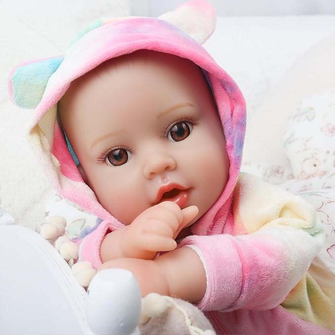 Lifelike Baby Dolls Girl, 18 inch Large Realistic Sweet Soft Body Baby Doll Real Life Baby Dolls Girl, with Accessories Gift for Kids Age 3 4 5 6 7 8+