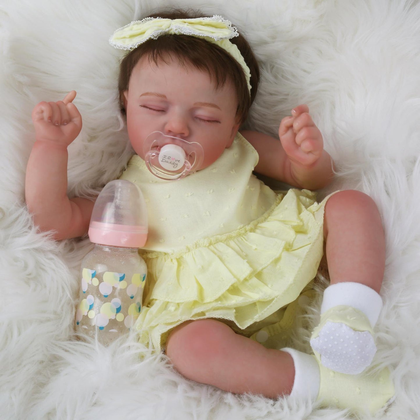 Realistic Reborn Baby Dolls - 20 Inch Sleeping Baby Doll Doris with Pink Outfit, Soft Weighted Lifelike Newborn Baby Doll Girl Cloth Body Poseable Real Life Baby Dolls Birthday Gift for Kids Age 3+