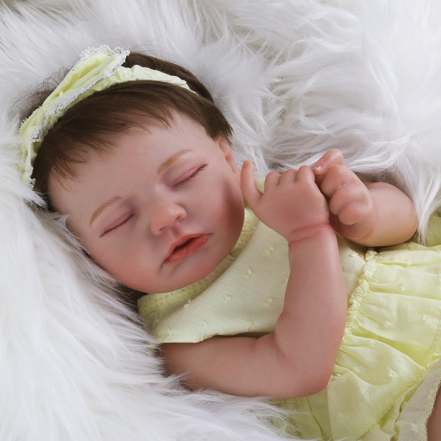 Realistic Reborn Baby Dolls - 20 Inch Sleeping Baby Doll Doris with Pink Outfit, Soft Weighted Lifelike Newborn Baby Doll Girl Cloth Body Poseable Real Life Baby Dolls Birthday Gift for Kids Age 3+
